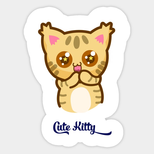 Cute kitty cat Sticker by This is store